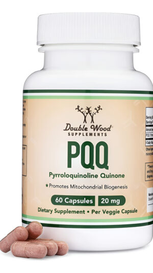 Suplemento Pqq - 20 Mg, 60 Cápsulas (pirroloquinolina Quinona) Promueve Los Niveles De Coenzima Atp De Mitocondrias, Op