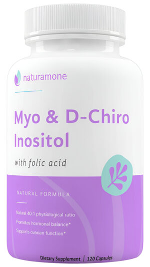Naturamone Mezcla De Mio-inositol Y D-quiro Inositol Con 100% De Folato Diario - Relación Fisiológica 40:1