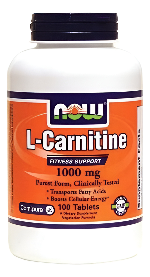 L-carnitina 1000 Mg 100 Tabs De Now Foods