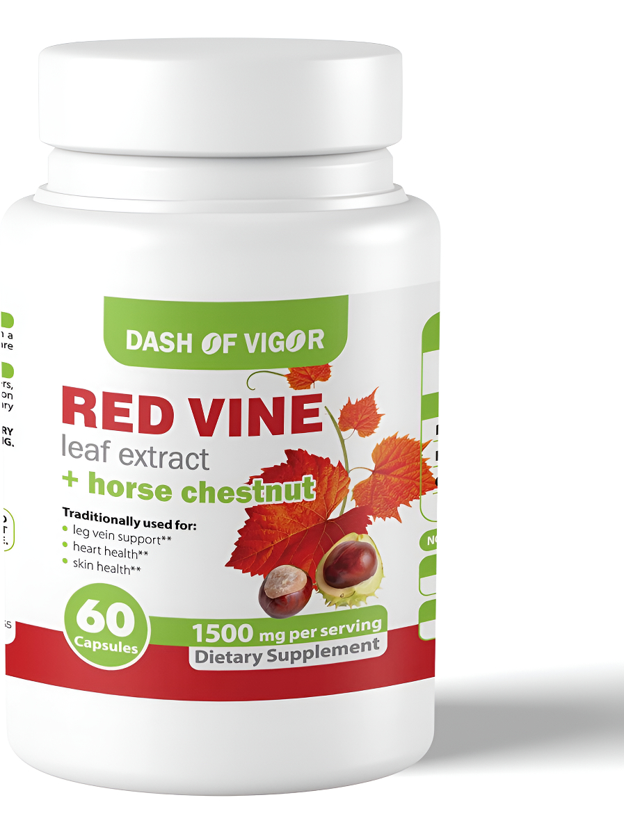 Dash Of Vigor Extracto De Hoja De Vid Roja (vitis Vinifera) Y Extracto De Castaño De Indias, Extracto De Vid Roja Para