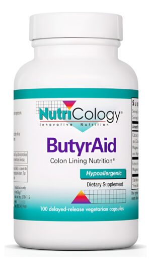 Nutricology Suplemento Butyraid De 200 Mg  Butirato, Salud Intestinal, Ácido Butírico, Complejo De Tributirina, Nutric
