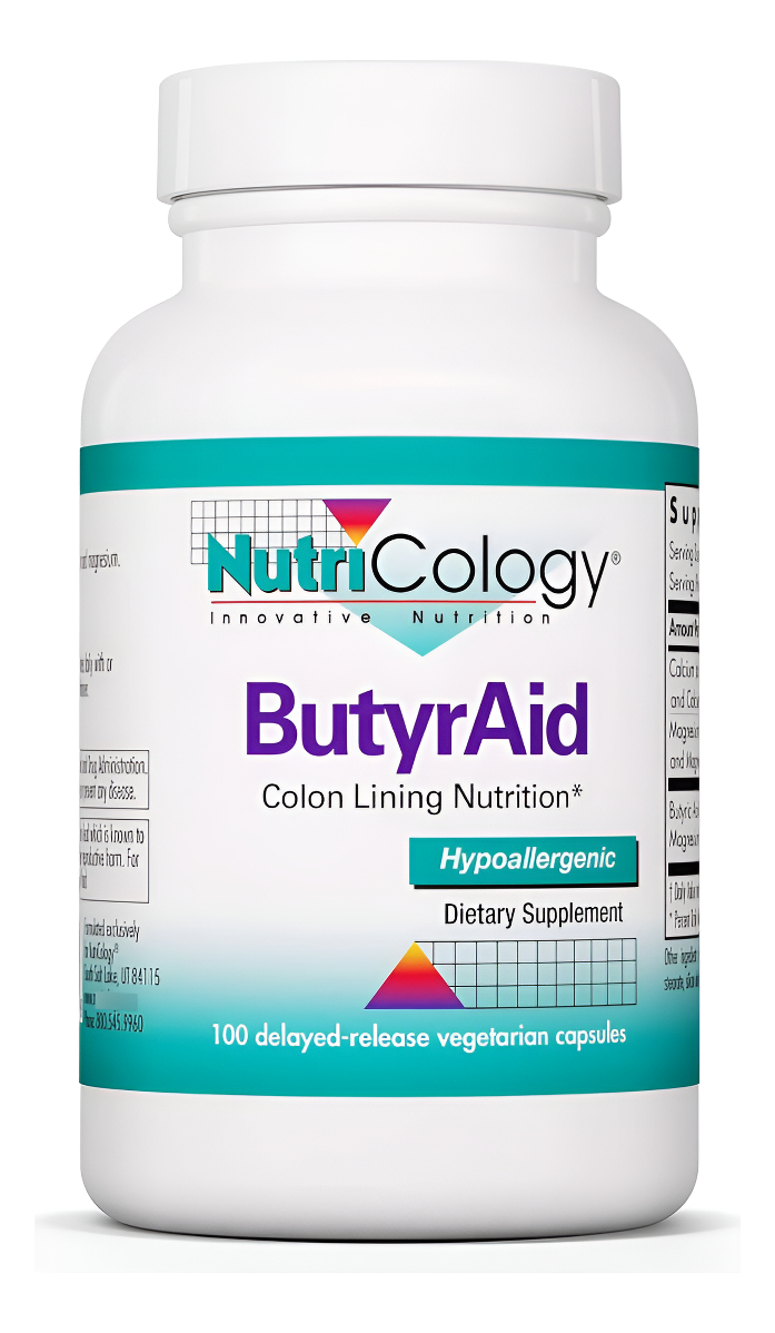Nutricology Suplemento Butyraid De 200 Mg Butirato, Salud Intestinal, Ácido Butírico, Complejo De Tributirina, Nutric