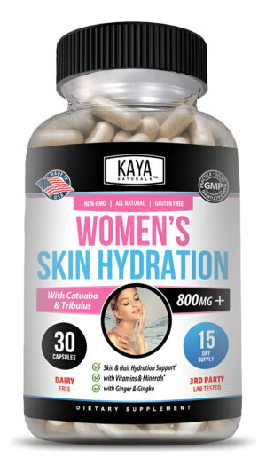 Kaya Naturals Vitaminas De Hidratación De La Piel, Píldoras Femeninas, Cápsulas Potenciadoras De La Piel, Estimulantes De Hidratación De La Piel Para