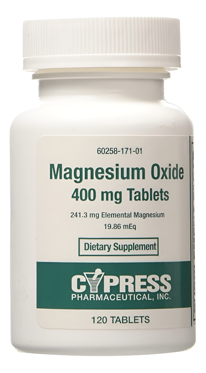 Magnesio Oxido 120tab Cypress