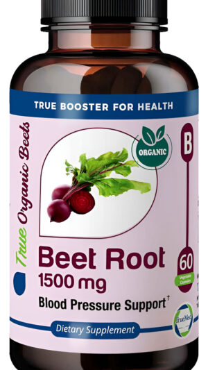 Cápsulas De Remolacha De 1500 Mg  Salud Cardíaca De Alta Potencia Y Apoyo Para La Presión Arterial  Suplemento Orgáni
