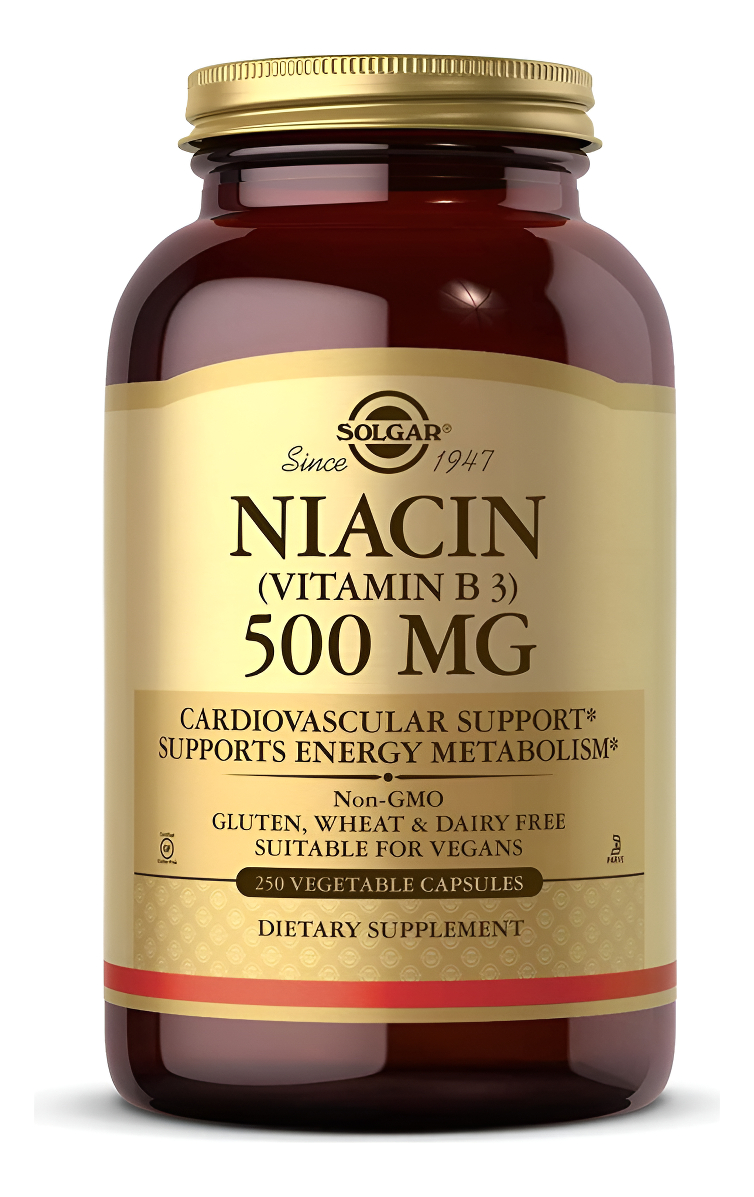 Solgar - Niacina (vitamina B3) 500 Mg, 250 Cápsulas Vegetales
