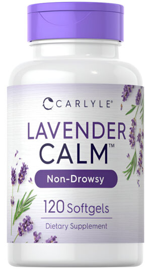 Carlyle Pastillas De Lavanda | 80 Mg | 120 Cápsulas De Gel Suave | Fórmula Calma Y Sin Somnolencia | Suplemento Sin Omg Y Sin Gluten