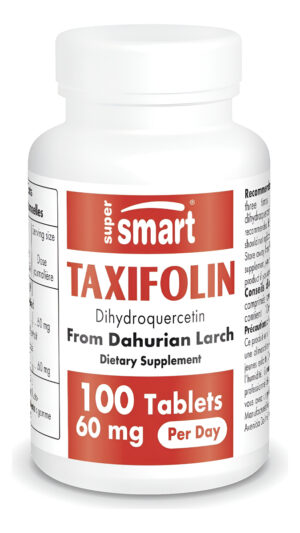 Supersmart - Taxifolina Dihidroquercetina 60 Mg Por Día (90% Suplemento Dhq) - Extracto De Alerce Dahuriano Siberiano R