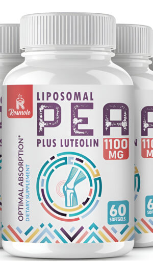Palmitoiletanolamida Liposomal 1000 Mg + Luteolina 100 Mg, Guisante Micronizado 99% Altamente Purificado - Absorción Y