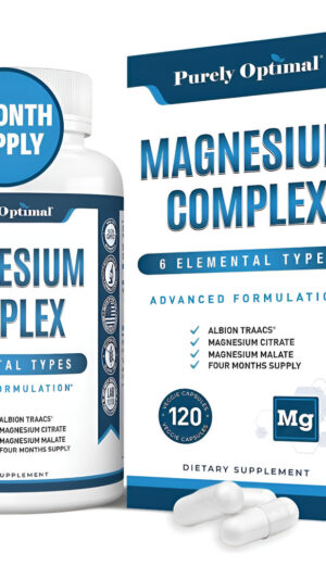 Purely Optimal Complejo De Magnesio De Alta Calidad 6 En 1