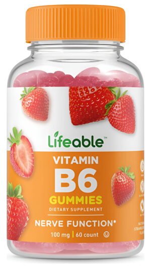 Vitamina B6 De Vida Útil   Suplemento De Goma De Sabor Natur