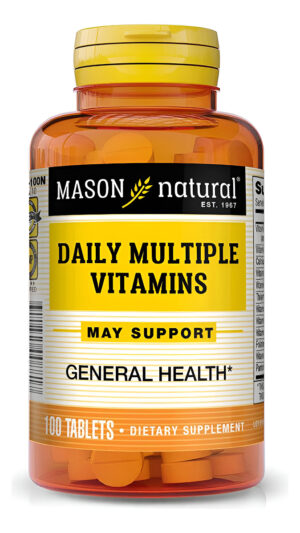 Mason Natural Daily Vitaminas Múltiples: Vitaminas A, C, D3,