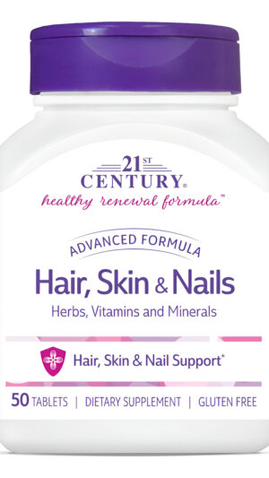 21st Century Cápsulas De Fórmula Avanzada Para Cabello, Piel Y Uñas, 50 Unidades
