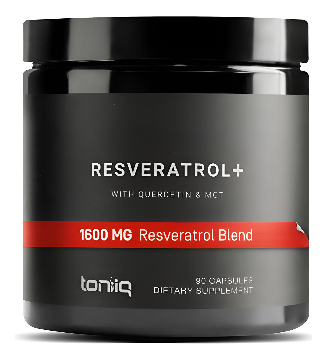 Toniiq Resveratrol 1600 Mg Ultra Alta Pureza Con Quercetina Y Mct