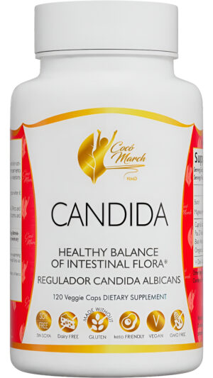Coco March Candida - Limpieza De 30 Días - Hecho De Hierbas Y Enzimas - Sin Gluten, Vegano, Sin Omg, Sin Lácteos, Apto