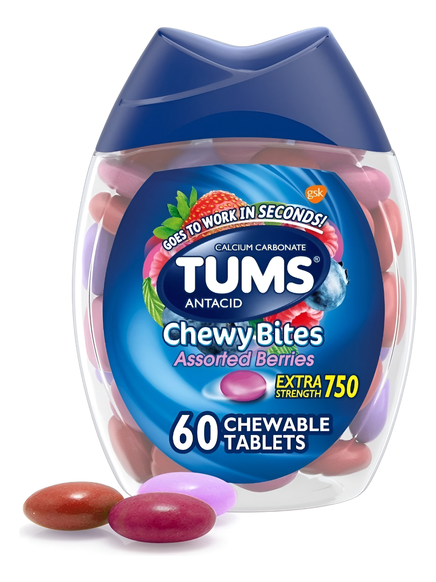 Tums Antiácido X 60 Tabletas