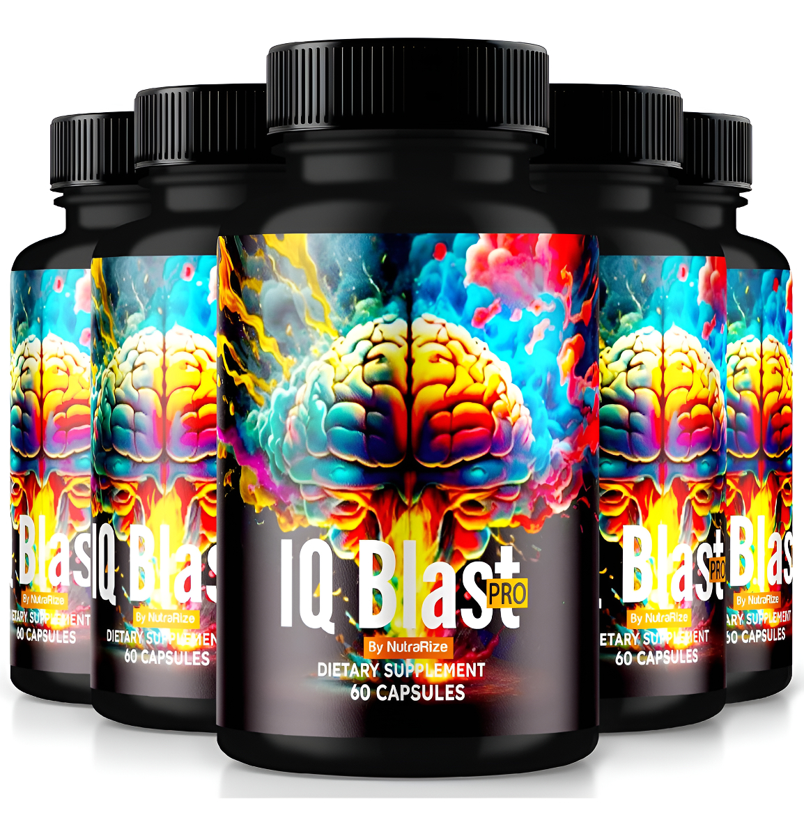 Paquete De 5 Cápsulas Iq Blast Pro, Suplemento De Apoyo Avanzado Para La Salud Cerebral Iq Blast Pro, Fórmula Totalment