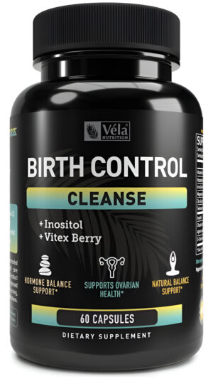 Vela Suplemento De Limpieza Anticonceptiva | Con Inositol, Bayas Vitex, Vitamina B Y Zinc | 60 Cápsulas | Sin Omg
