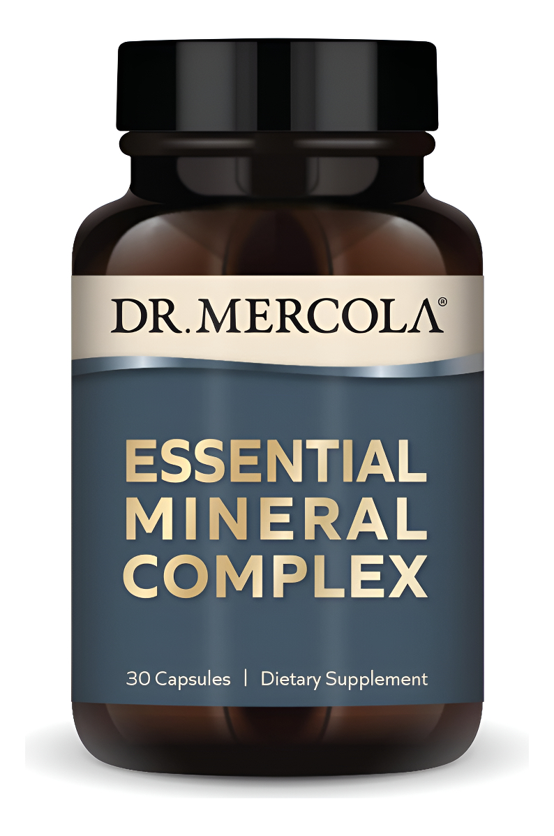 Dr. Mercola Complejo Mineral Esencial, (30 Cápsulas), Apoya La Función Inmunológica Saludable, Sin Omg