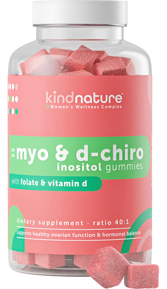 Kind Nature - Gomitas De Mio-inositol Y D-chiro Inositol Con Vitamina D Y Folato, Proporción Ideal De 40:1