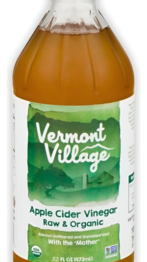 Vinagre De Sidra De Manzana Organico Vermont 32 Fl Oz 946 Ml