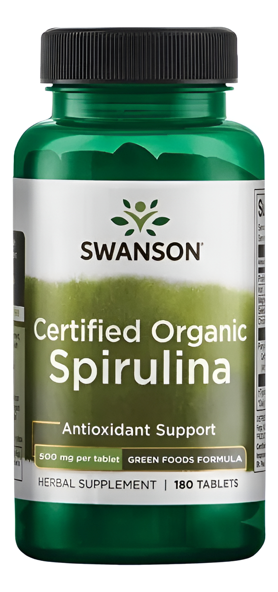 Spirulina Organica 180 Tabs 500mg De Swanson