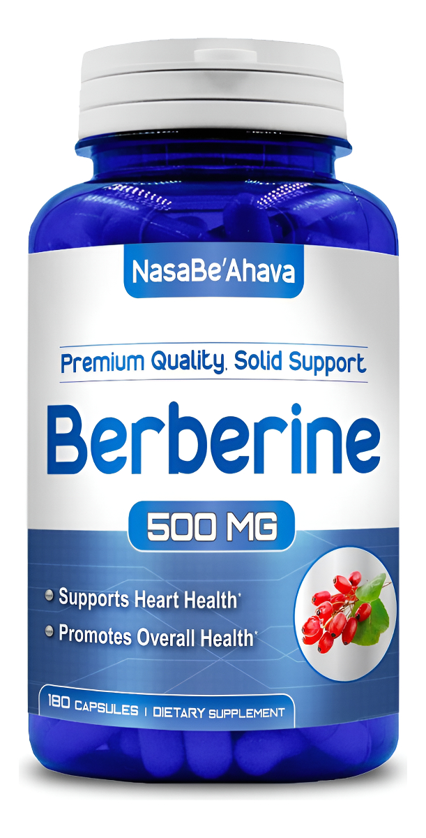 Complejo De Berberina Pura, 180 Cápsulas 500 Mg