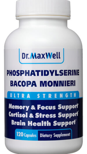 Fosfatidilserina Y Bacopa Monnieri, Mejor Que Cada Uno Solo. Suplemento De Fosfatidilserina De 300 Mg, Sin Rellenos