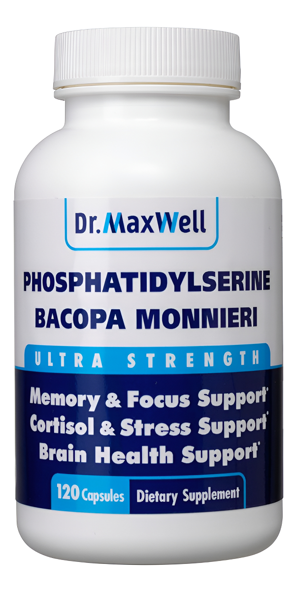 Fosfatidilserina Y Bacopa Monnieri, Mejor Que Cada Uno Solo. Suplemento De Fosfatidilserina De 300 Mg, Sin Rellenos