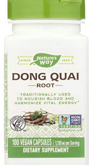 Raíz De Dong Quai Nature's Way - 100 Caps 1.130 Mg / Colicos