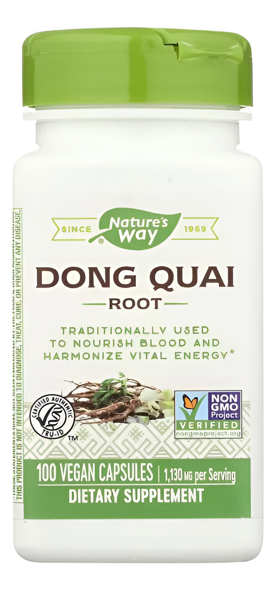 Raíz De Dong Quai Nature's Way - 100 Caps 1.130 Mg / Colicos