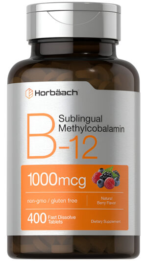Horbaach B12 Metilcobalamina Sublingual | 5000 Mcg | 120 Tabletas De Disolución Rápida |