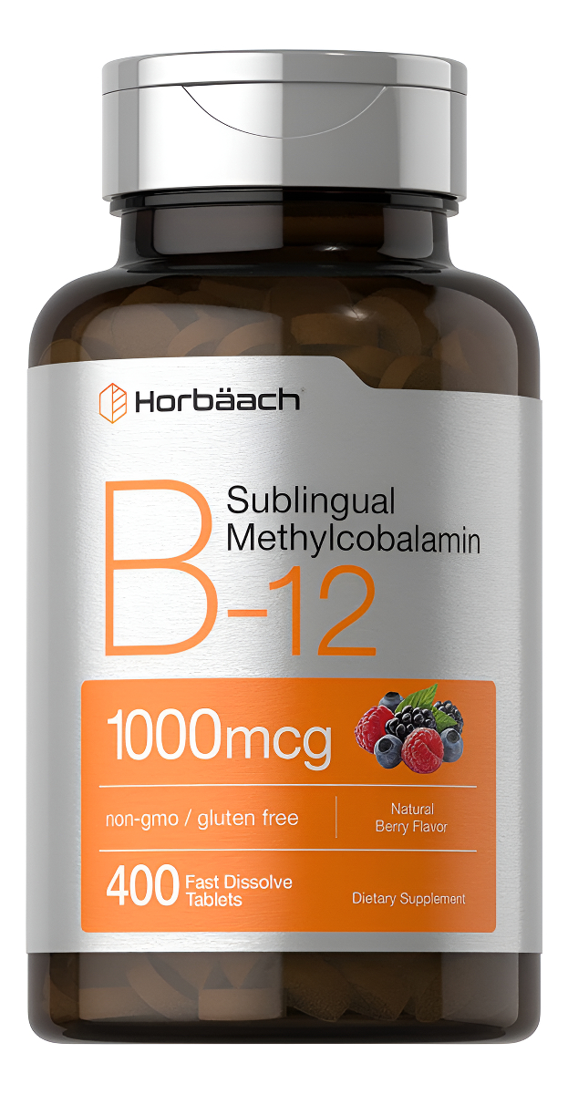 Horbaach B12 Metilcobalamina Sublingual | 5000 Mcg | 120 Tabletas De Disolución Rápida |