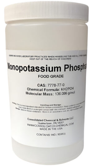 Fosfato Monopotásico 1kg (2.2lb) Grado Alimenticio