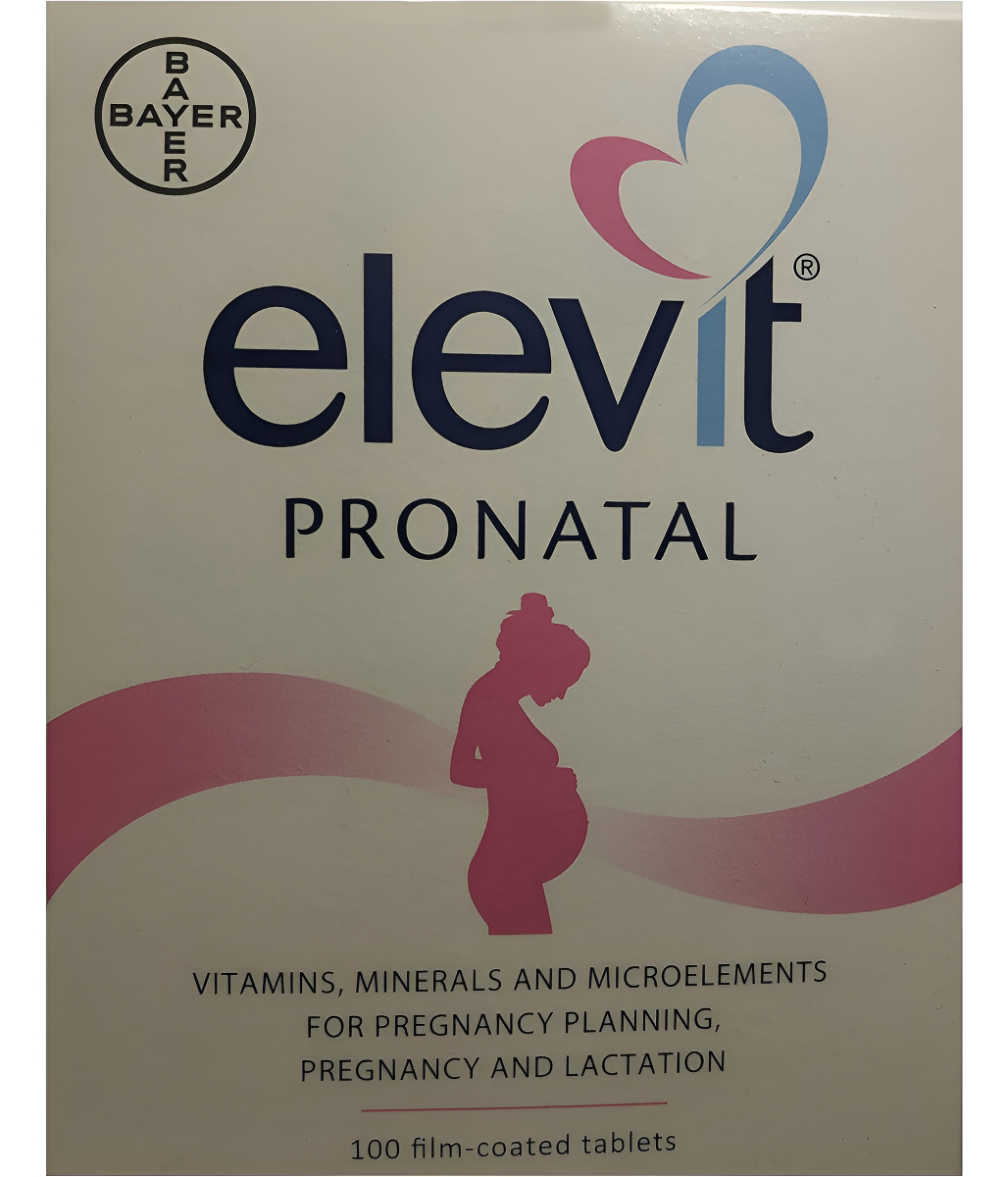 Vitaminas Pronatales + Minerales + Microelementos Para Antes Durante Y Después Del Embarazo, 100 Tabletas