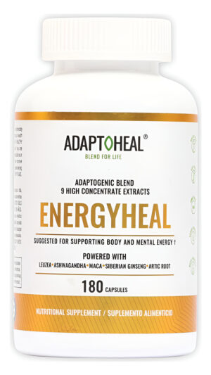 Suplemento Energético Sin Cafeína, Mezcla De Adoptógenos Con Ashwagandha, Rhodiola Rosea, Maca, Leuzea, Gingseng - Aume