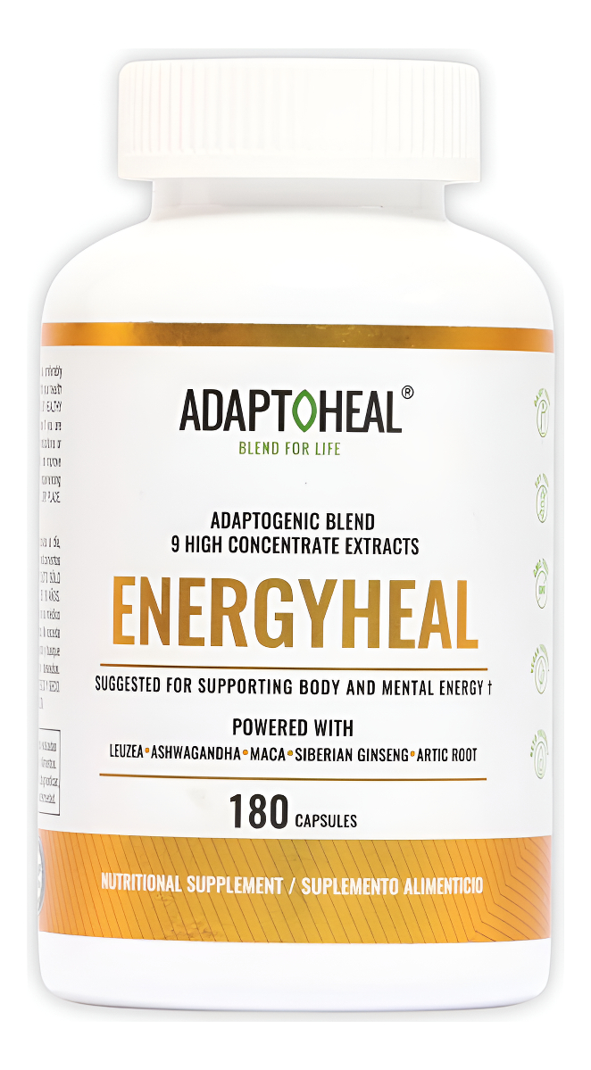 Suplemento Energético Sin Cafeína, Mezcla De Adoptógenos Con Ashwagandha, Rhodiola Rosea, Maca, Leuzea, Gingseng - Aume