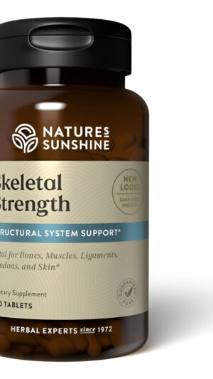 Nature's Sunshine Fuerza Esquelética, 150 Tabletas | Suplementos De Salud Ósea Para Mujeres Y Hombres Con Calcio, Magne