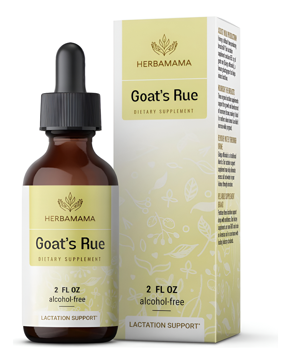 Herbamama Goat's Rue - Extracto Líquido De 2 Onzas Líquidas Suplemento Nutricional Galega Officinalis Promueve El F