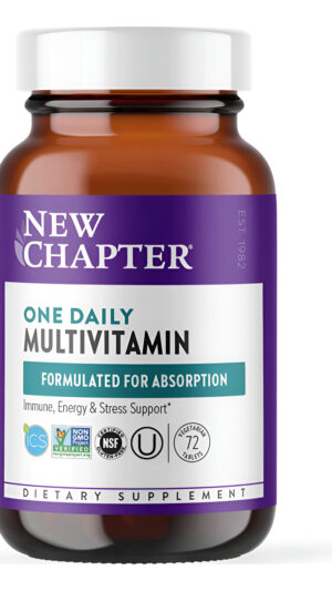 New Chapter Multivitamínico Diario Para Apoyo Inmunológico Con Probióticos Y Alimentos Integrales, 72 Tabletas Veganas