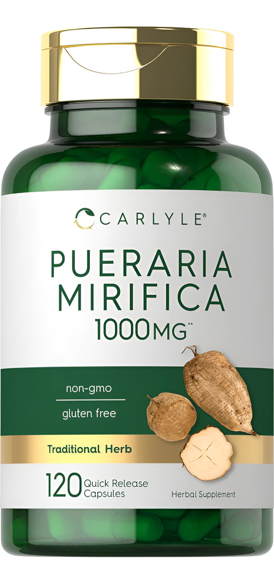 Carlyle Pueraria Mirifica Cápsulas | 1000mg | 120 Cápsulas | Sin Omg Y Sin Gluten