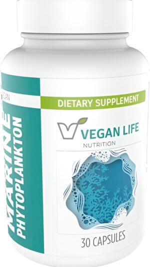 Cápsulas De Fitoplancton Marino - Suplemento Dietético Sin Gluten, Vegano Y Sin Omg Con Alfa 3 Cmp Para Apoyar La Salud