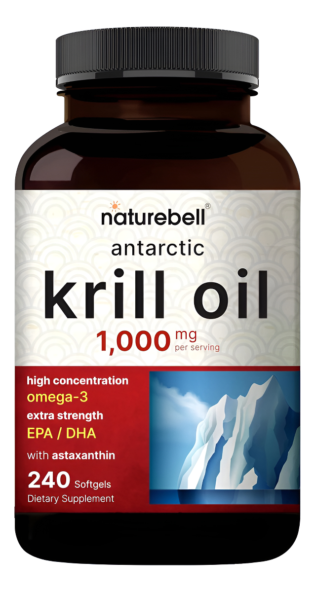 Naturebell Aceite De Krill Antartico 1000mg 240 Cápsulas