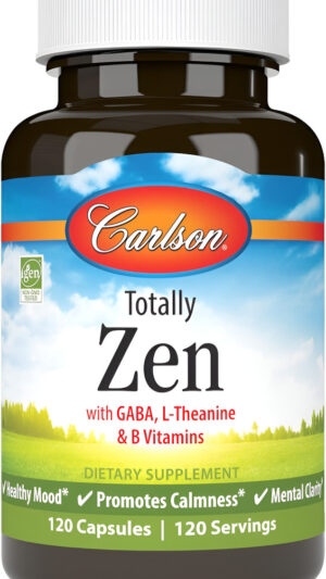 Carlson - Totally Zen, Gaba, L-teanina Y Vitaminas B, Estado De Ánimo Saludable, Promueve La Calma Y La Claridad Mental