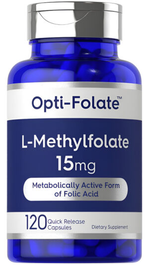 Opti-folate L Metilfolato 15 Mg | 120 Cápsulas | Potencia Máxima | Metil Folato, 5-mthf |