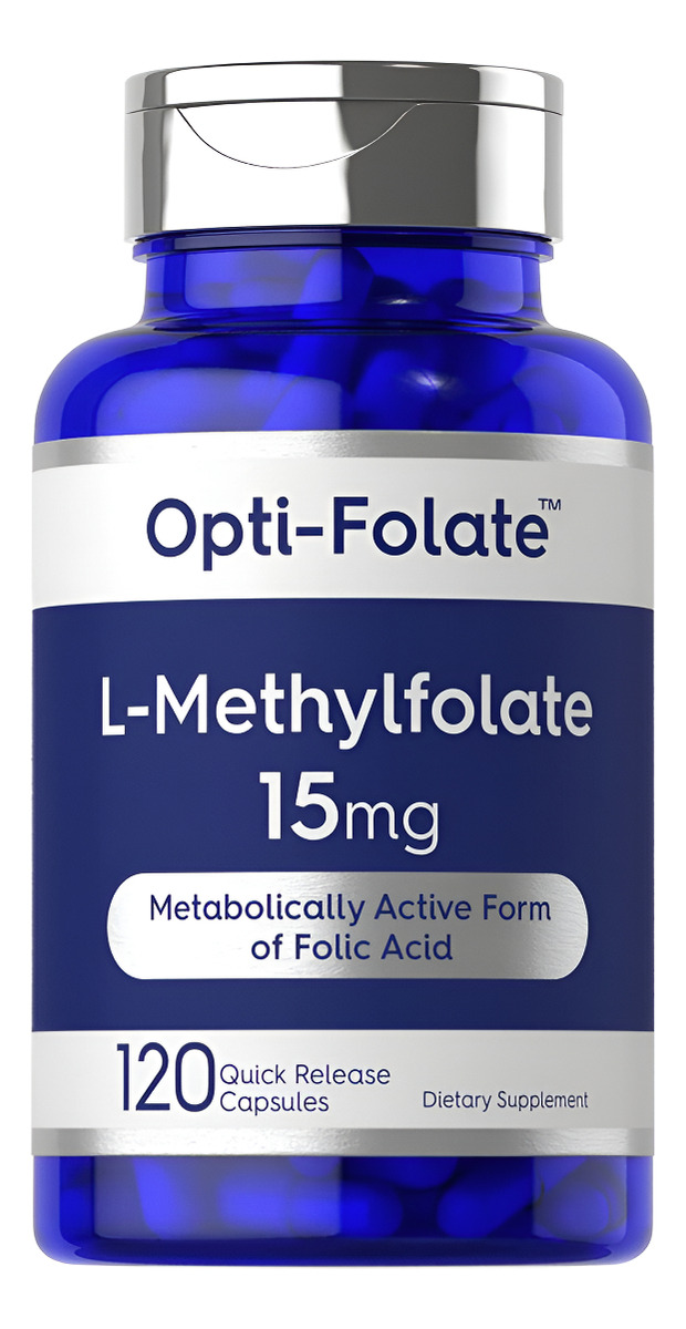 Opti-folate L Metilfolato 15 Mg | 120 Cápsulas | Potencia Máxima | Metil Folato, 5-mthf |