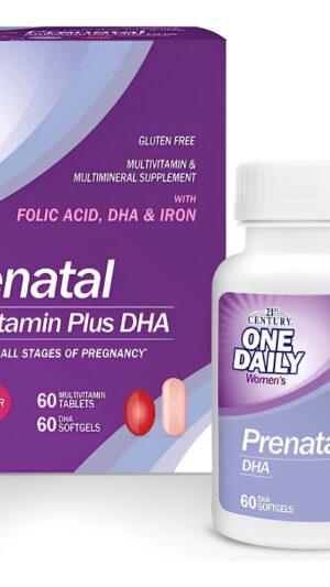 Dha Multivitamínico / Mineral Prenatal Del Siglo Xxi, 2 Bote