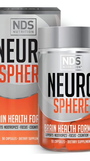 Nds Nutrition Neuro Sphere - Fórmula De Salud Cerebral - Nootrópico, Aumenta La Concentración Y La Energía, Mejora La C