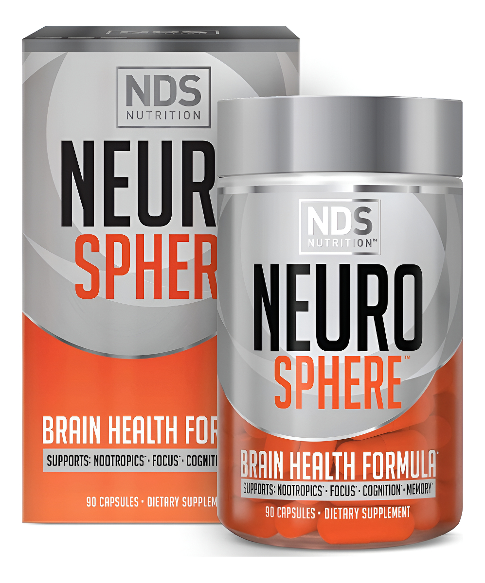 Nds Nutrition Neuro Sphere - Fórmula De Salud Cerebral - Nootrópico, Aumenta La Concentración Y La Energía, Mejora La C