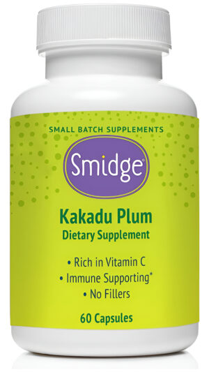 Smidge® 60 Cápsulas De Ciruela Kakadu, Vitamina C Pura Y Sin Omg